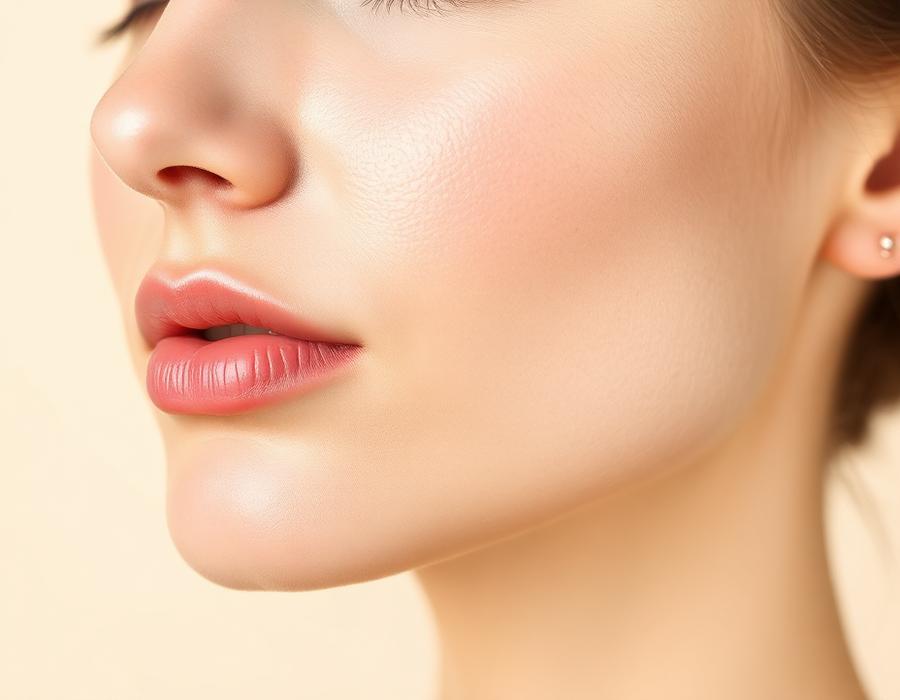 Refined lip and lower-face contour after facial balancing